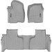 Коврики WeatherTech Grey для Chevrolet Silverado (mkIV); GMC Sierra (mkV)(double cab)(1 row bucket)(with storage under 2 row) 2019→, цена: 13 472 грн.
