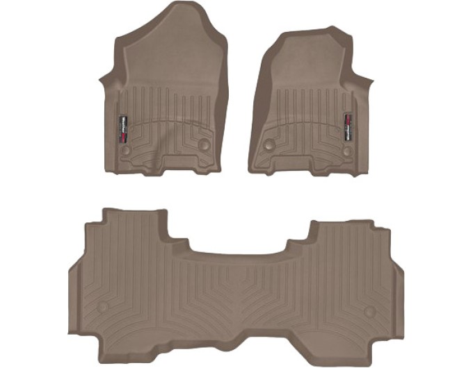 Коврики WeatherTech Beige для Dodge Ram (mkV)(quad cab)(1 row bench seats) 2019→, цена: 13 915 грн.