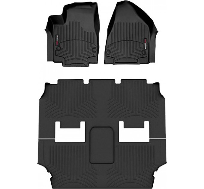 Коврики WeatherTech Black для Chrysler Pacifica (mkII)(not hybrid)(Limited Trim)(1-2-3 row) 2021→, цена: 12 487 грн.