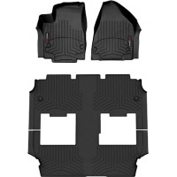 Коврики WeatherTech Black для Chrysler Pacifica (mkII)(hybrid)(Limited Trim)(1-2-3 row) 2021→