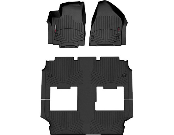 Коврики WeatherTech Black для Chrysler Pacifica (mkII)(hybrid)(Limited Trim)(1-2-3 row) 2021→, ціна: 13 472 грн.