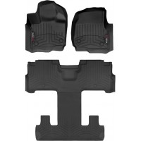 Коврики WeatherTech Black для Ford Expedition (mkIV)(2 row bucket seats)(1-2-3 row) 2021→