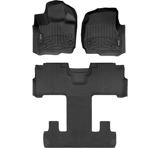 Коврики WeatherTech Black для Ford Expedition (mkIV)(2 row bucket seats)(1-2-3 row) 2021→, ціна: 12 487 грн.