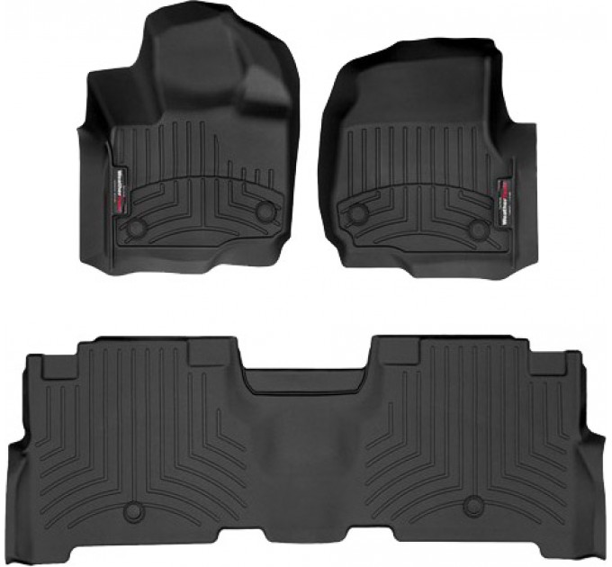 Коврики WeatherTech Black для Ford Expedition / Expedition Max (mkIV)(2 row bench seats)(1-2 row) 2021→, цена: 10 849 грн.