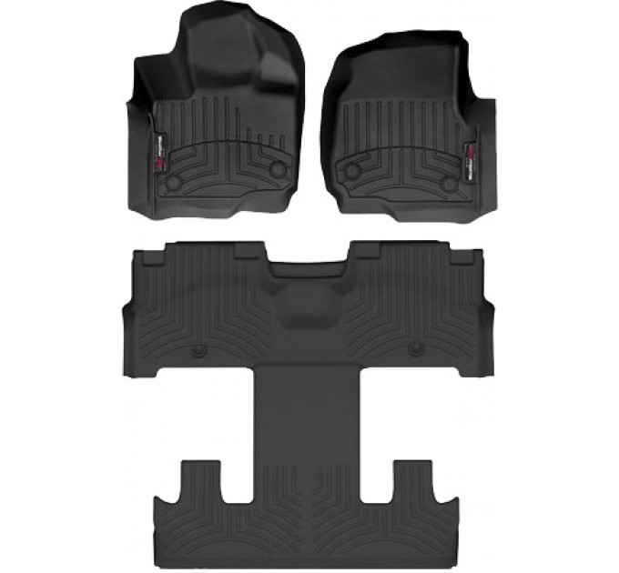 Коврики WeatherTech Black для Ford Expedition Max (mkIV)(2 row bucket seats)(1-2-3 row) 2021→, ціна: 12 487 грн.