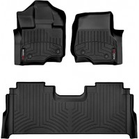 Коврики Weathertech Black для Ford Raptor (mkII)(with storage under 2 row) 2019-2020