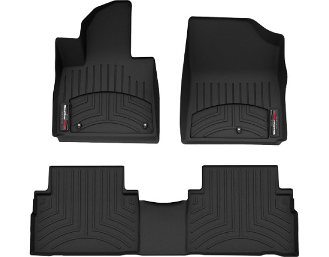 Коврики Weathertech Black для Hyundai Santa Fe (mkIV)(hybrid & PHEV)(1-2 row) 2020→, ціна: 11 488 грн.