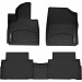 Коврики Weathertech Black для Hyundai Santa Fe (mkIV)(hybrid & PHEV)(1-2 row) 2020→, ціна: 10 641 грн.