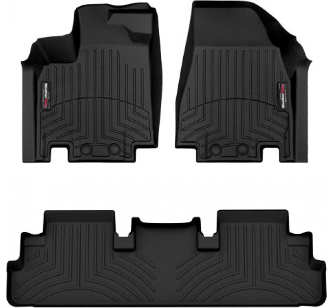 Коврики WeatherTech Black для Nissan Pathfinder (mkV); Infiniti QX60 (mkII)(1-2 row) 2021→, цена: 10 641 грн.