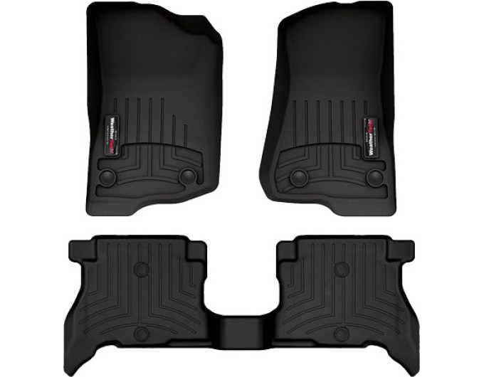 Коврики WeatherTech Black для Jeep Wrangler (JL)(unlimited)(5 door)(4xe)(hybrid) 2021→, цена: 11 603 грн.
