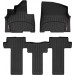 Коврики WeatherTech Black для Kia Carnival (mkIV)(8 seats)(1-2 row) 2020→, ціна: 12 487 грн.