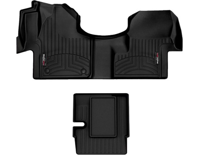 Коврики WeatherTech Black для Mercedes-Benz Sprinter (mkIII)(cargo, crew & passenger)(bucket seats)(no floor air vent) 2018→, цена: 12 497 грн.