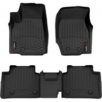 Коврики WeatherTech Black для Jeep Grand Cherokee (WL)(long)(not Summit trim)(7 мест)(1-2 ряд) 2021→