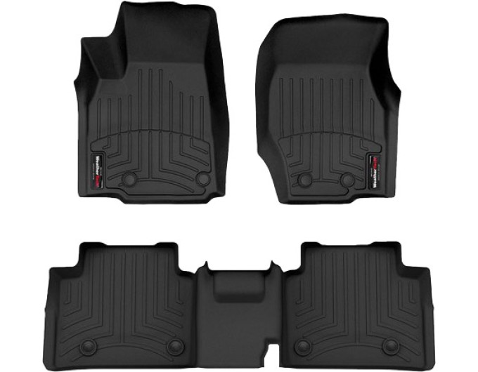 Коврики WeatherTech Black для Jeep Grand Cherokee (WL)(long)(not Summit trim)(7 мест)(1-2 ряд) 2021→, цена: 11 603 грн.