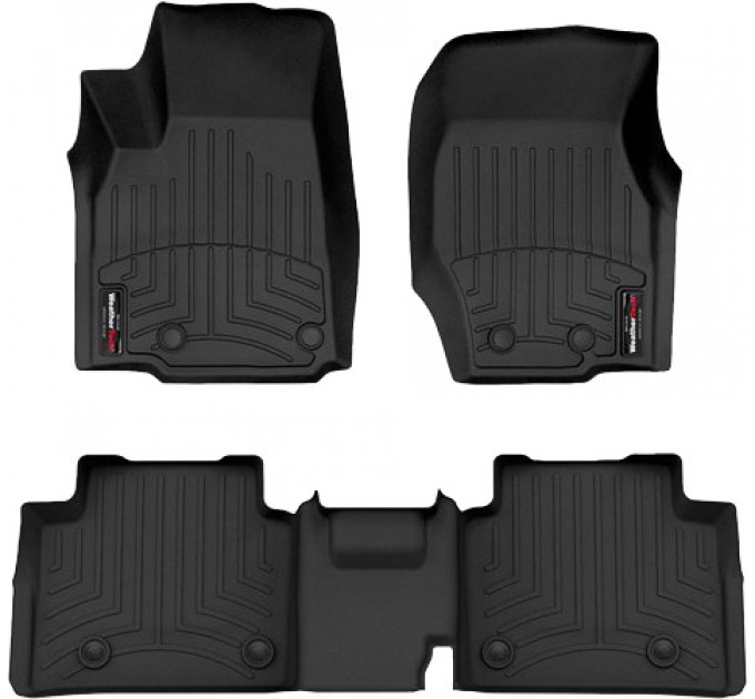 Коврики WeatherTech Black для Jeep Grand Cherokee (WL)(long)(not Summit trim)(7 мест)(1-2 ряд) 2021→, цена: 10 641 грн.