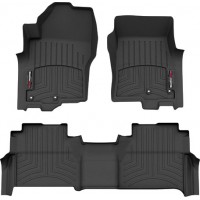 Коврики WeatherTech Black для Nissan Frontier (D41)(Crew Cab)(с Fender Audio) 2022→