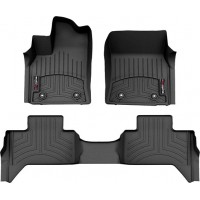 Коврики WeatherTech Black для Toyota Tundra (mkIII)(Double Cab) 2021→