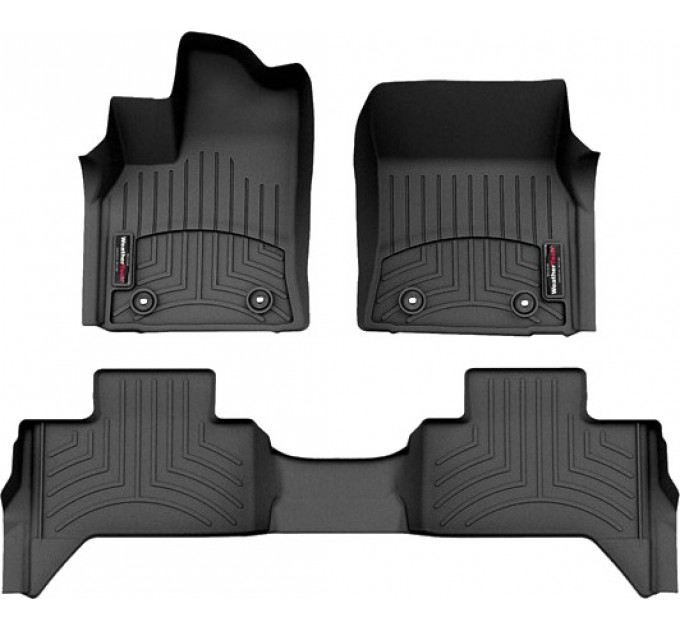 Коврики WeatherTech Black для Toyota Tundra (mkIII)(Double Cab) 2021→, цена: 10 641 грн.