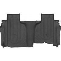 Коврики WeatherTech Black для Chevrolet Silverado (mkIV); GMC Sierra (mkV)(double cab)(1 row bucket)(no storage under 2 row)(2 row) 2019→