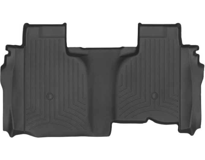 Коврики WeatherTech Black для Chevrolet Silverado (mkIV); GMC Sierra (mkV)(double cab)(1 row bucket)(no storage under 2 row)(2 row) 2019→, цена: 7 362 грн.