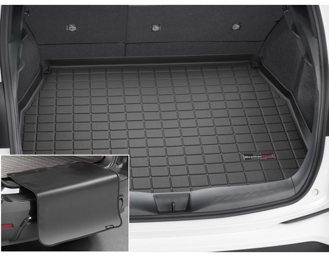 Коврик с защитой WeatherTech Black для Toyota CH-R (mkI)(with compact spare tire)(trunk) 2017→, цена: 11 853 грн.