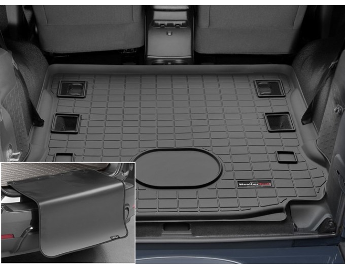 Коврик с защитой WeatherTech Black для Jeep Wrangler (JK)(trunk behind 1 row) 2015-2018, цена: 11 853 грн.