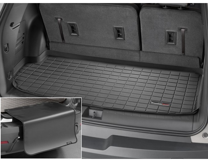 Коврик с защитой WeatherTech Black для Chevrolet Traverse (mkII)(trunk behind 3 row) 2018→, цена: 11 853 грн.