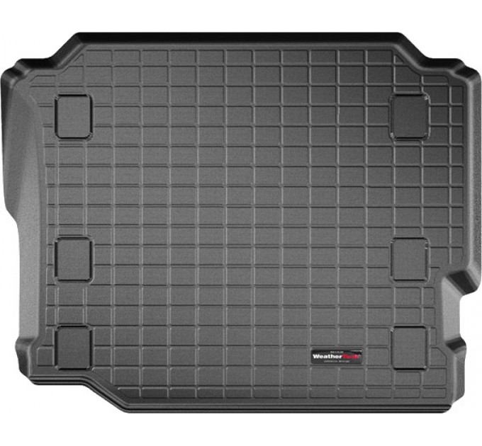 Коврик WeatherTech Black для Jeep Wrangler (JL)(unlimited)(5 door)(not hybrid)(no subwoofer)(no flat load floor)(trunk behind 2 row) 2018→, цена: 6 512 грн.