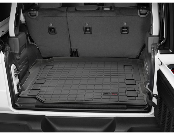 Коврик Weathertech Black для Jeep Wrangler Unlimited (JL)(no subwoofer)(no flat load floor)(trunk behind 2 row) 2018→, ціна: 6 692 грн.