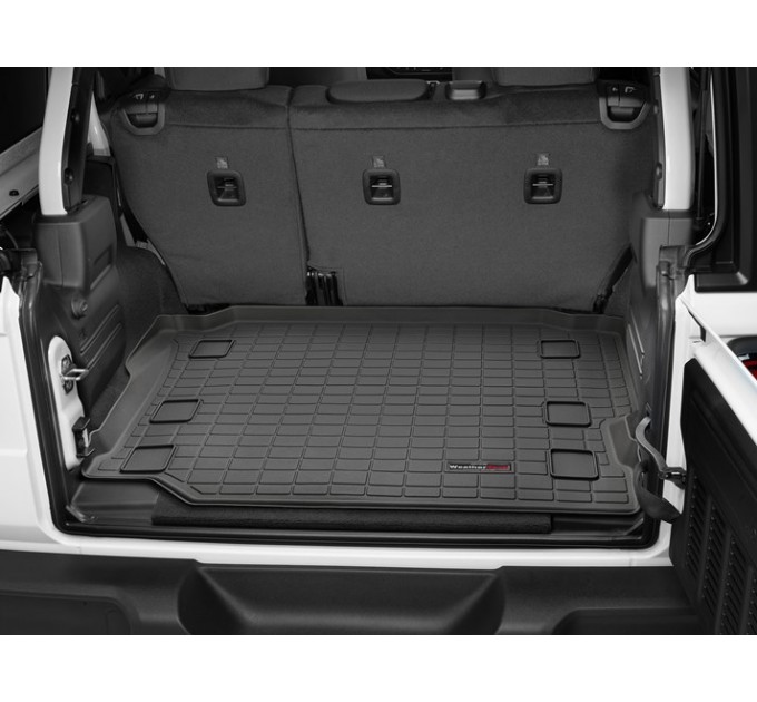 Коврик WeatherTech Black для Jeep Wrangler (JL)(unlimited)(5 door)(not hybrid)(no subwoofer)(no flat load floor)(trunk behind 2 row) 2018→, цена: 6 512 грн.