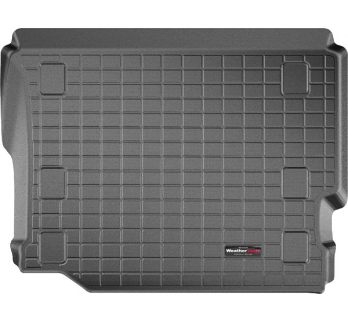 Коврик WeatherTech Black для Jeep Wrangler (JL)(unlimited)(5 door)(not hybrid)(no subwoofer)(with flat load floor)(trunk behind 2 row) 2018→, цена: 6 512 грн.