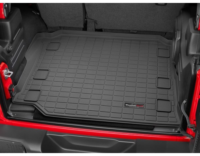 Коврик Weathertech Black для Jeep Wrangler Unlimited (JL)(with subwoofer)(no flat load floor)(trunk behind 2 row) 2018→, ціна: 6 625 грн.