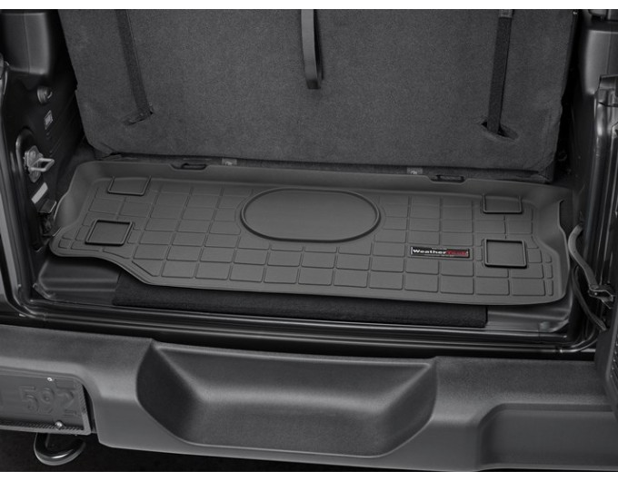 Коврик WeatherTech Black для Jeep Wrangler (JL)(trunk behind 2 row) 2018→, цена: 5 961 грн.