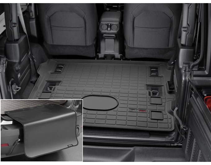 Коврик с защитой WeatherTech Black для Jeep Wrangler (JL)(trunk behind 1 row) 2018→, цена: 11 853 грн.