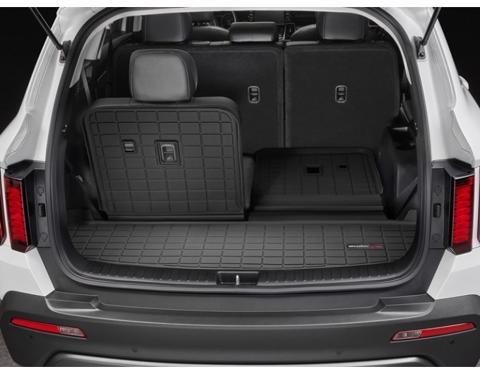 Коврик WeatherTech Black для Kia Sorento (mkIV)(trunk behind 2 row) 2020→, цена: 7 732 грн.