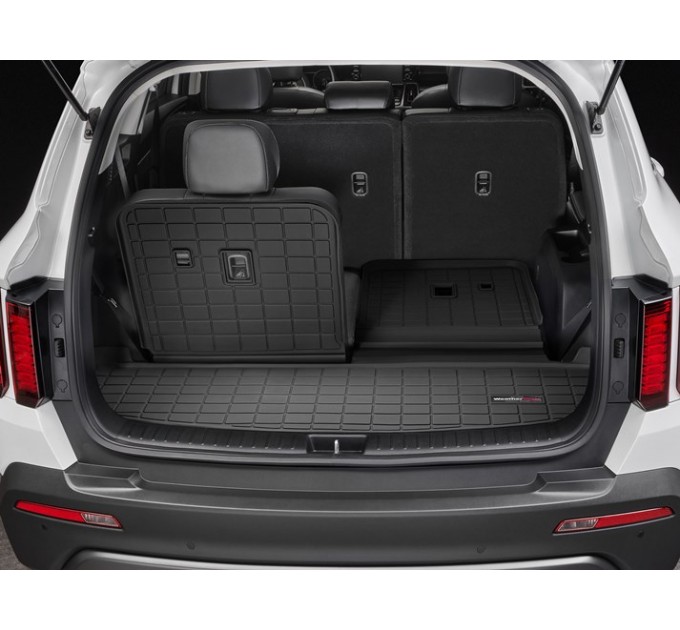 Коврик WeatherTech Black для Kia Sorento (mkIV)(trunk behind 2 row) 2020→, цена: 7 596 грн.