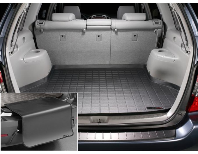 Коврик с защитой WeatherTech Black для Toyota Highlander (mkI)(trunk behind 2 row) 2000-2007, цена: 11 853 грн.