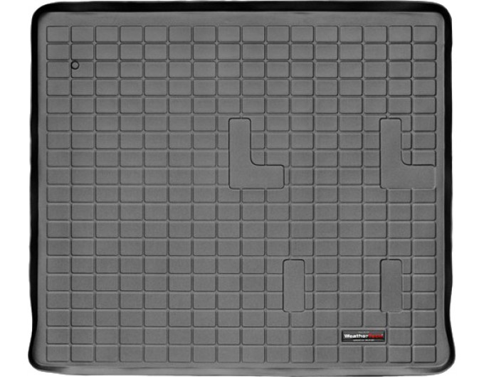 Коврик WeatherTech Black для Hummer H2 (mkI)(3 row - 1 seat or no 3 row)(external spare tire)(trunk) 2003-2010, цена: 7 362 грн.