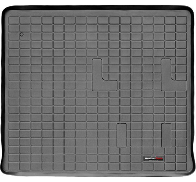 Коврик WeatherTech Black для Hummer H2 (mkI)(3 row - 1 seat or no 3 row)(external spare tire)(trunk) 2003-2010, цена: 7 156 грн.