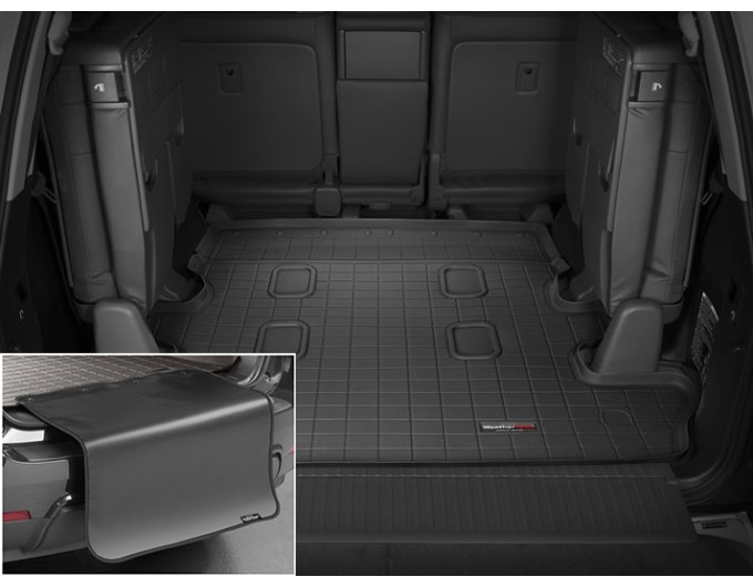 Коврик с защитой WeatherTech Black для Toyota Land Cruiser (J200)(7 seats); Lexus LX (mkIII)(7 seats)(3 row not powered)(trunk behind 2 row) 2008→ (EU), цена: 13 012 грн.