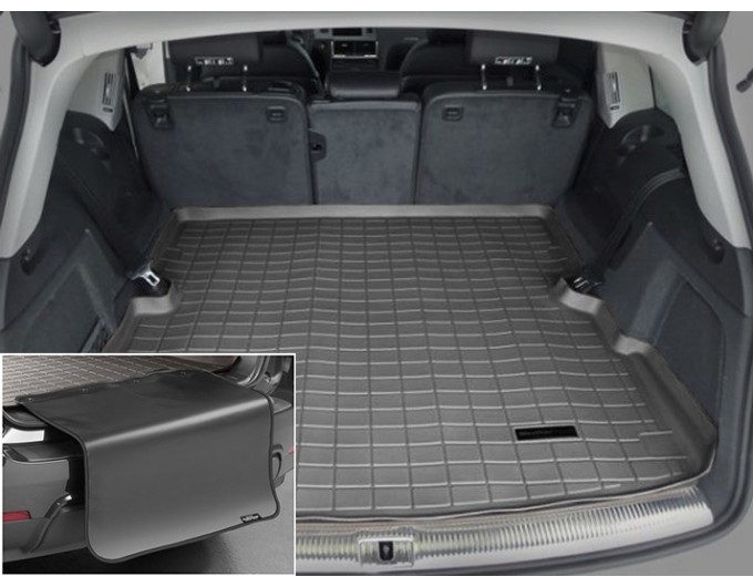 Коврик с защитой WeatherTech Black для Audi Q7 (mkI)(trunk behind 2 row) 2005-2015, цена: 12 432 грн.