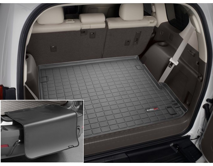 Коврик с защитой WeatherTech Black для Toyota Land Cruiser Prado (J150)(5 door)(3 rows); Lexus GX (mkII)(three-zone climate)(3 rows)(trunk behind 2 row) 2009→, цена: 13 012 грн.
