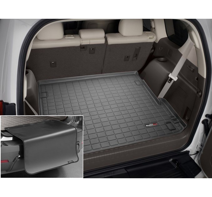 Килимок из захистом WeatherTech Black для Toyota Land Cruiser Prado (J150)(5 door); Lexus GX (mkII)(three-zone climate)(trunk behind 2 row) 2009→, ціна: 11 099 грн.