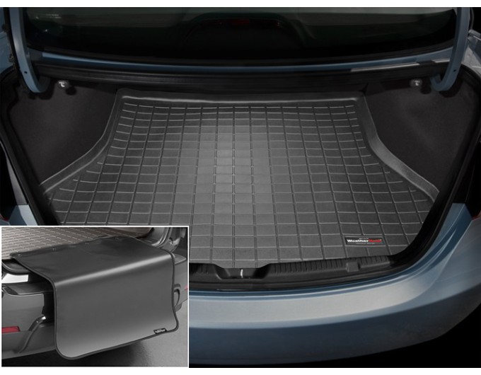 Коврик с защитой WeatherTech Black для Hyundai Elantra (mkV)(sedan & coupe)(trunk) 2011-2015, цена: 11 853 грн.