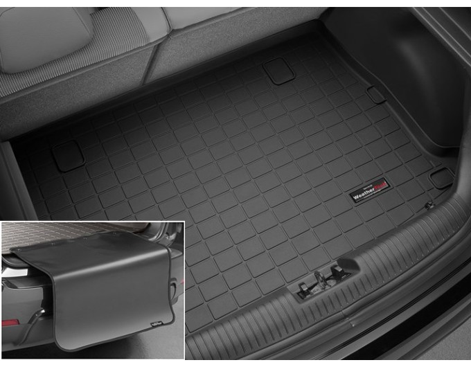 Коврик с защитой WeatherTech Black для Hyundai Veloster (mkI)(with subwoofer)(trunk) 2011-2017, цена: 11 853 грн.