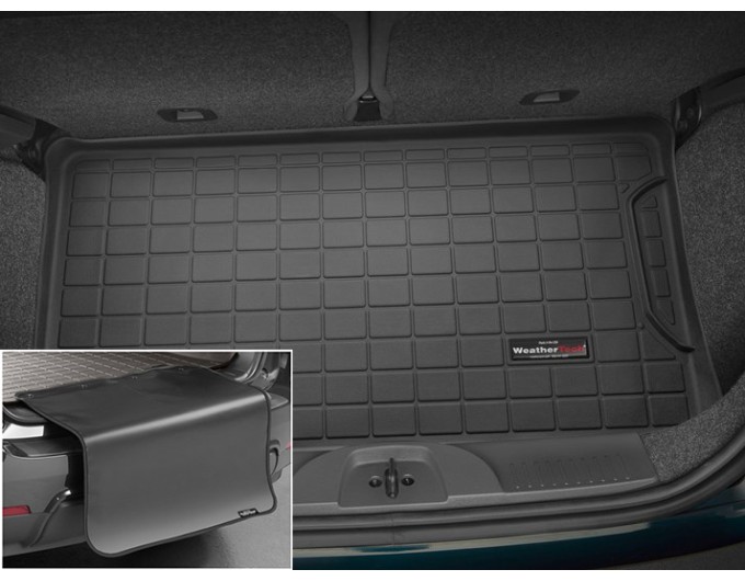 Коврик с защитой WeatherTech Black для Fiat 500 (mkI)(with Bose Audio)(trunk) 2008→, цена: 11 284 грн.