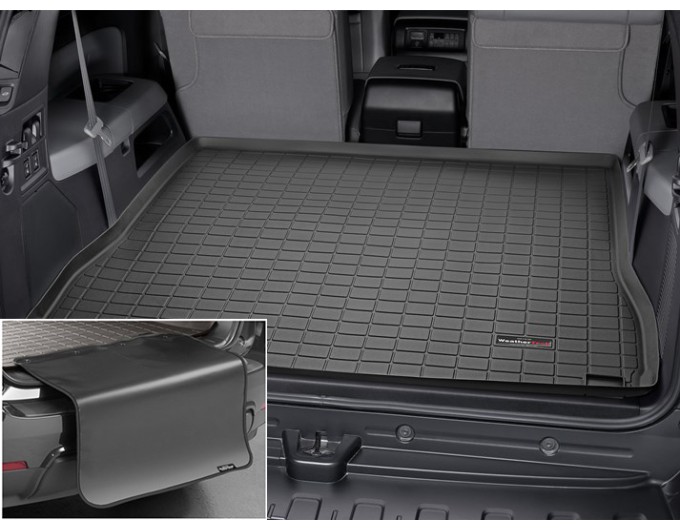Коврик с защитой WeatherTech Black для Toyota Sequoia (mkII)(trunk behind 2 row) 2007-2022, цена: 13 012 грн.