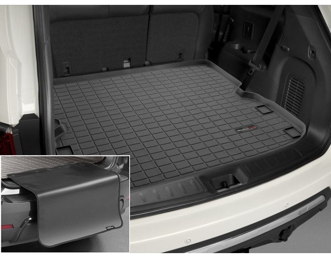 Коврик с защитой WeatherTech Black для Nissan Pathfinder (mkIV); Infiniti QX60 / JX (mkI)(trunk behind 2 row) 2010→, цена: 12 432 грн.