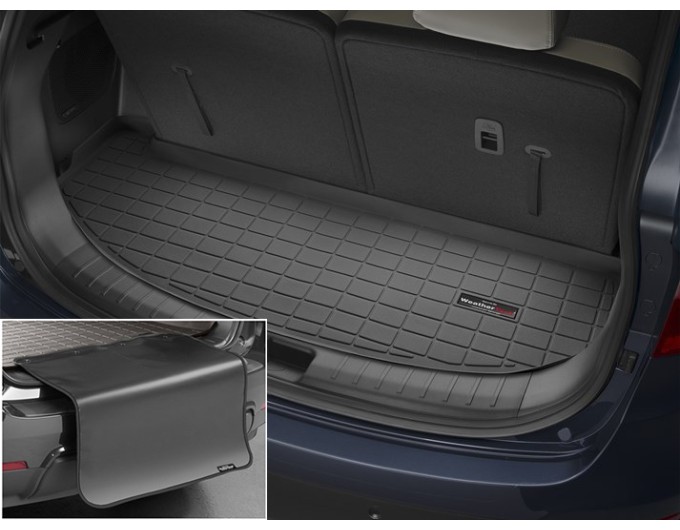 Коврик с защитой WeatherTech Black для Hyundai Grand Santa Fe (mkIII)(trunk behind 3 row) 2013-2018, цена: 11 284 грн.