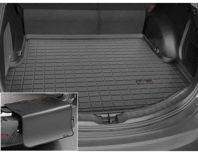 Коврик с защитой WeatherTech Black для Toyota RAV4 (mkIV)(with tire repair kit)(trunk) 2012-2018, цена: 11 853 грн.